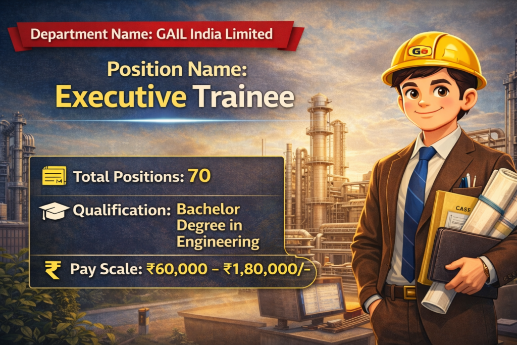 Gail India Executive Trainee Recruitment 2026