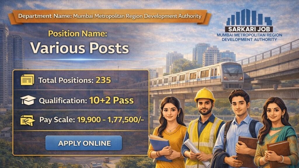MMRDA Mumbai Recruitment 2026