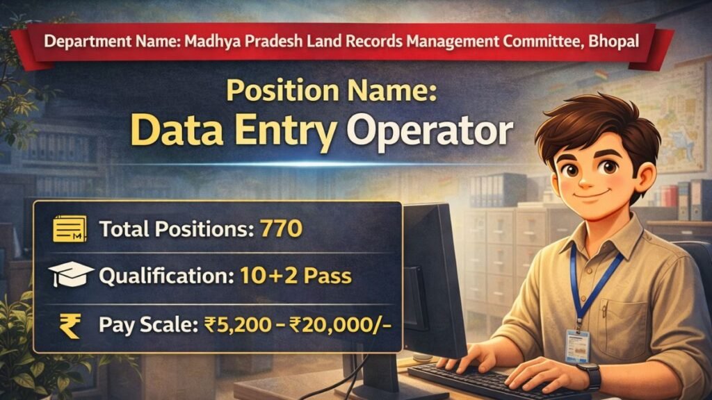 MP Bhulekh Data Entry Operator Vacancy 2026
