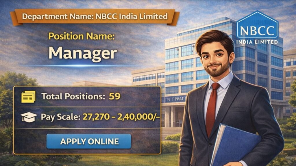 NBCC India Manager Recruitment 2026