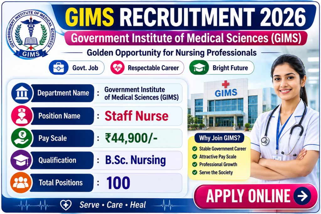 GIMS Staff Nurse 2026