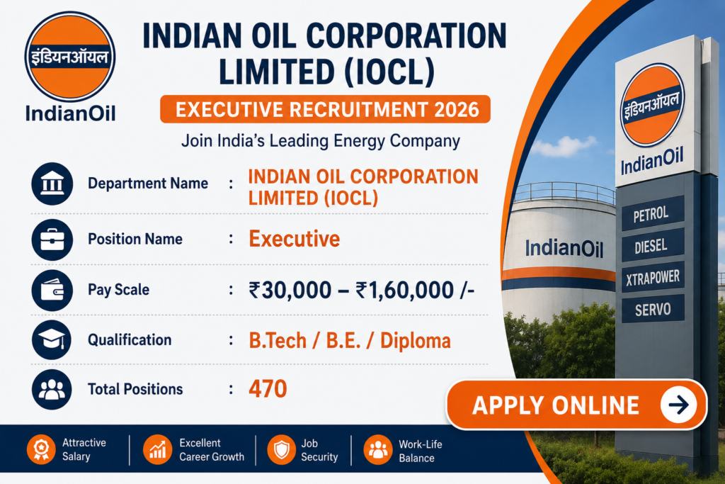 IOCL Indian Oil Executive 2026