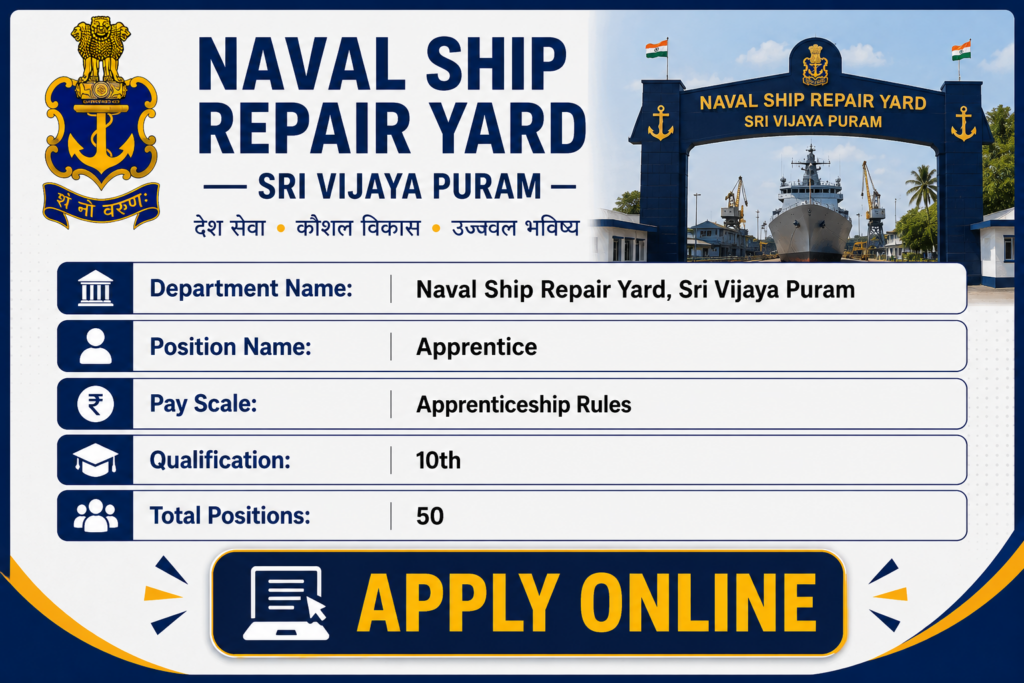 Naval Ship Repair Yard Apprentice 2026