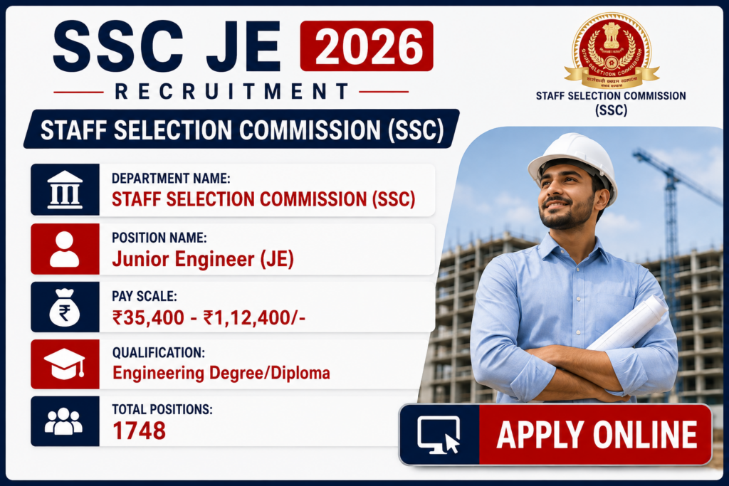 SSC Junior Engineer (JE) 2026