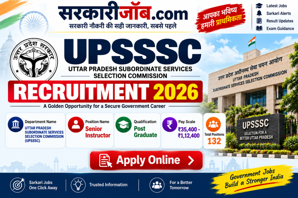 UPSSSC Senior Instructor